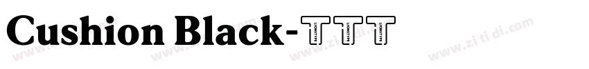 Cushion Black字体转换